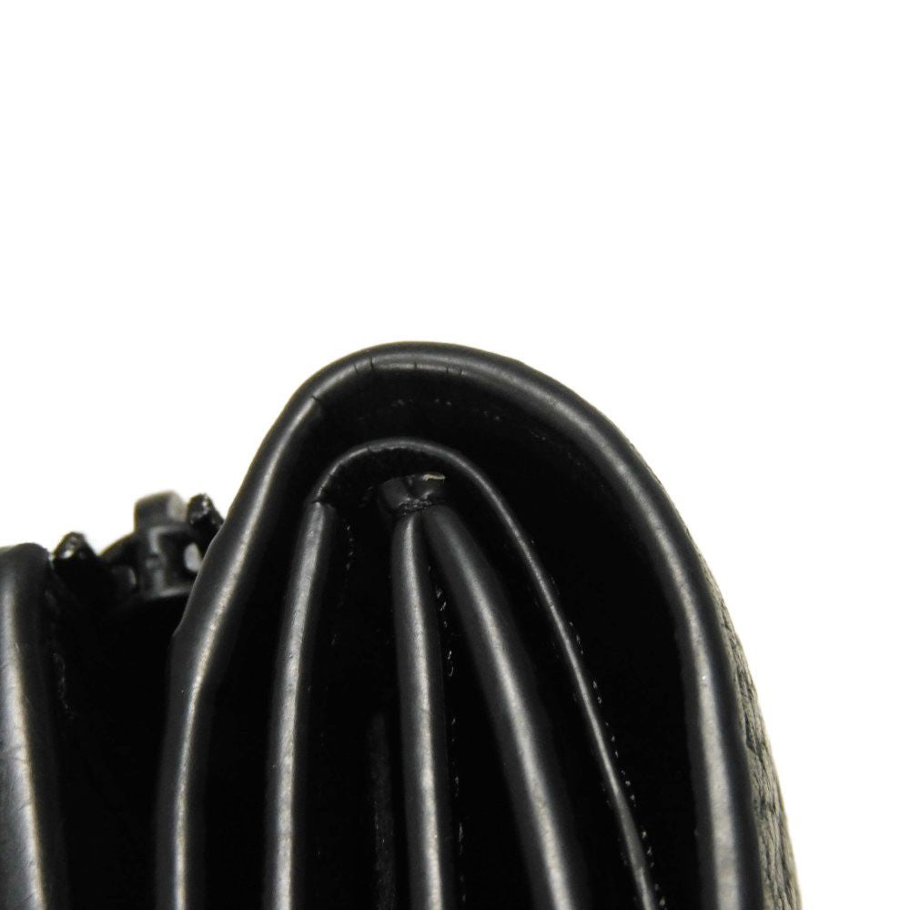 LOUIS VUITTON Tri-fold wallet M82556 Taurillon Clemence leather (monogram embossed) Noir Monogram Taurillon Clemence Portefeuille Pilot