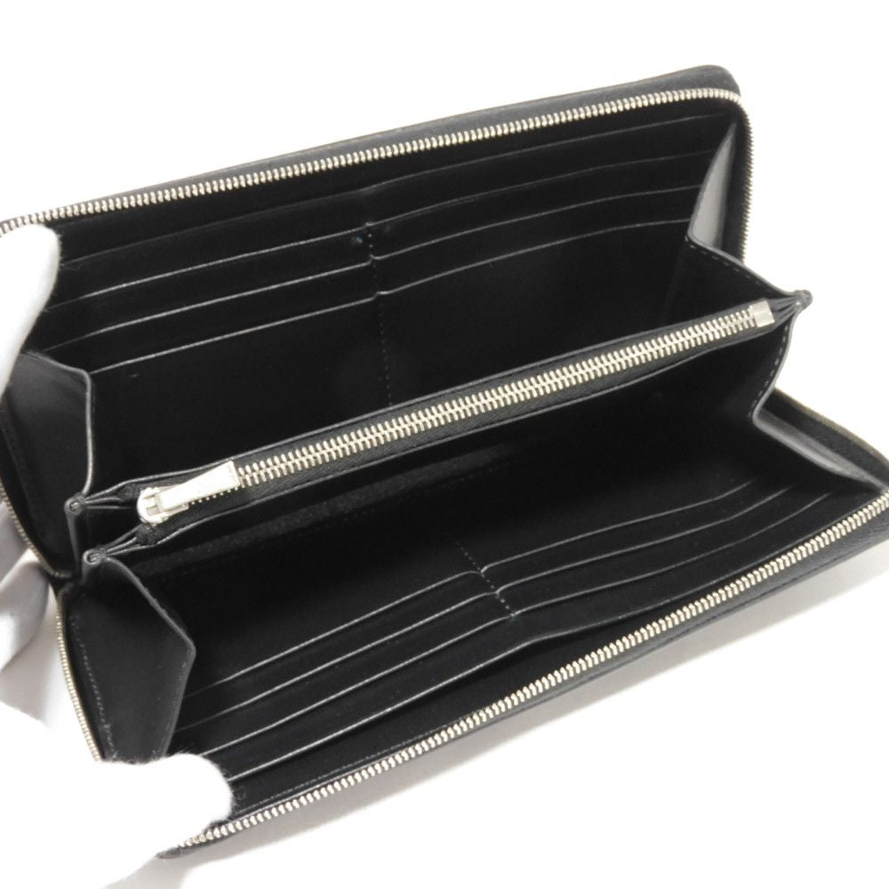 CELINE Long Wallet Purse 10B553BEL.38NO Grained calfskin (embossed) black New logo Large zipped wallet