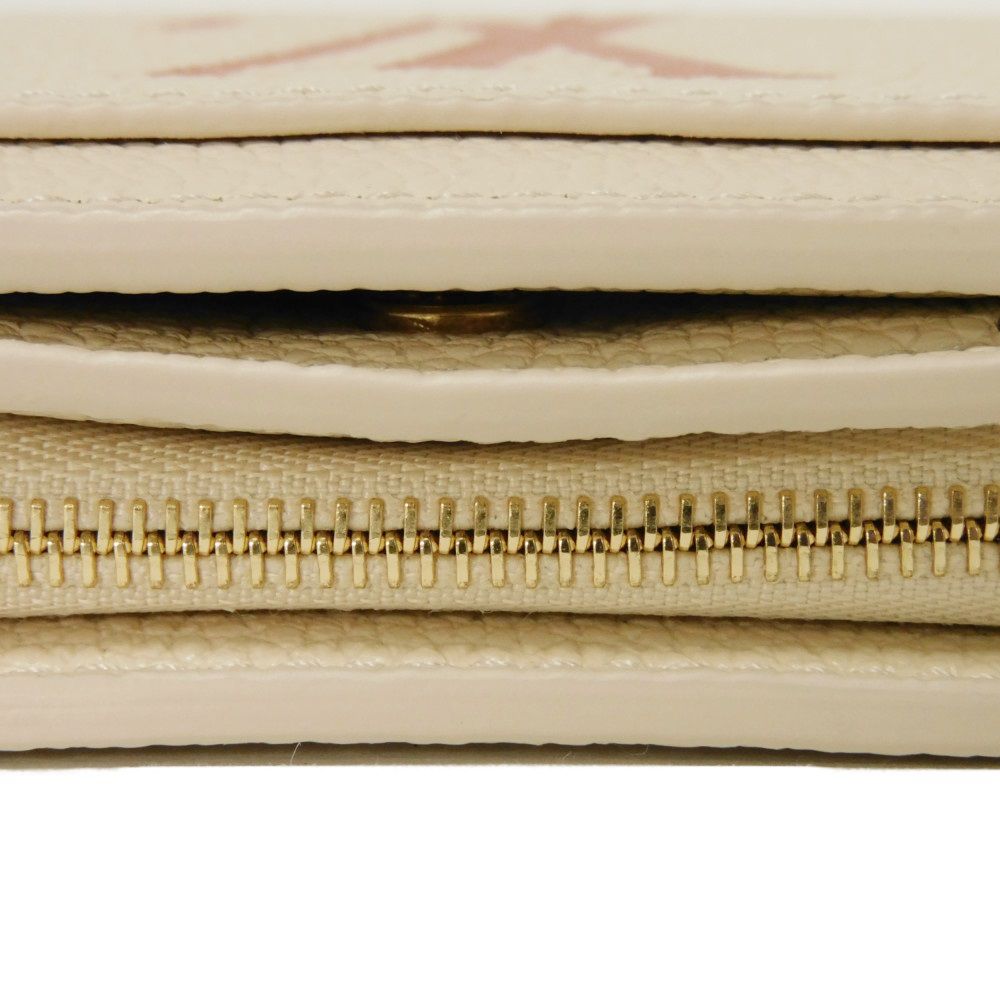 LOUIS VUITTON Bifold Wallet M81927 Implant leather (monogram embossed) claim Monogram Unplant Portefeuille Claire