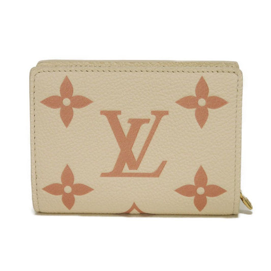 LOUIS VUITTON Bifold Wallet M81927 Implant leather (monogram embossed) claim Monogram Unplant Portefeuille Claire