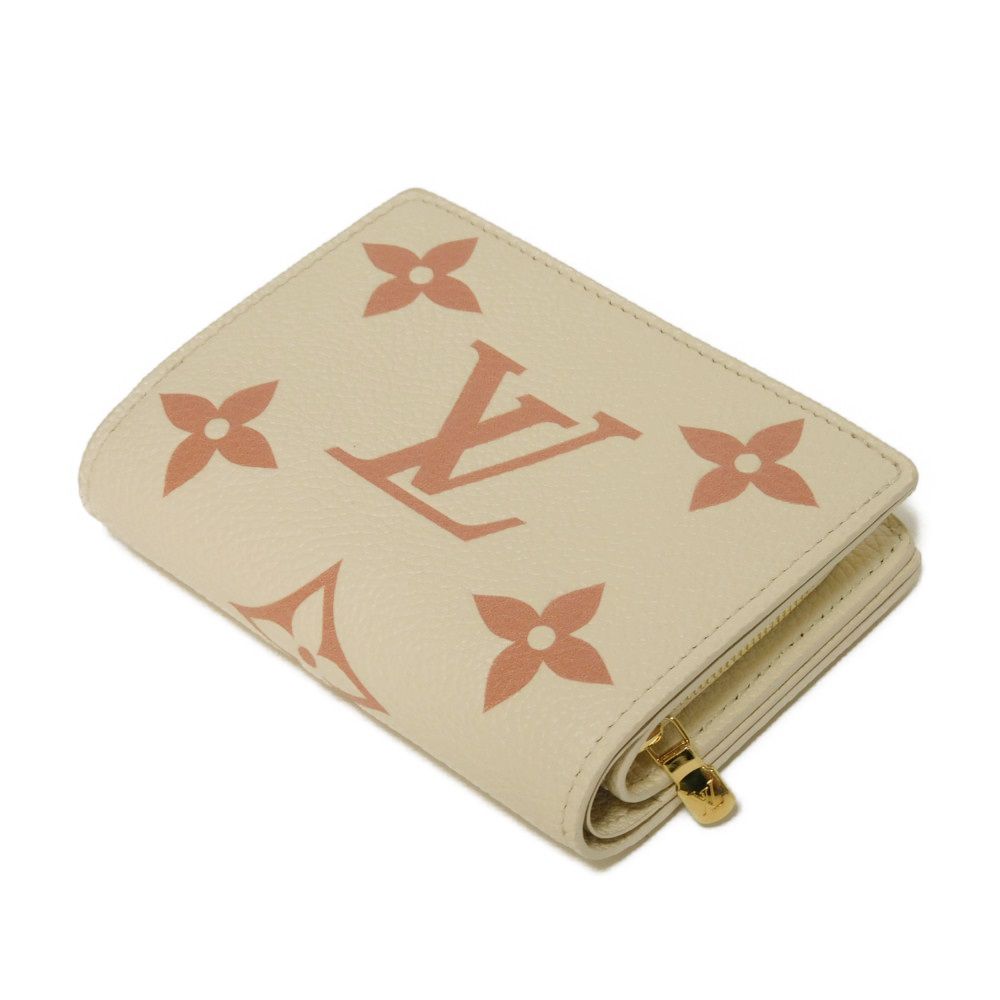 LOUIS VUITTON Bifold Wallet M81927 Implant leather (monogram embossed) claim Monogram Unplant Portefeuille Claire