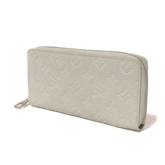LOUIS VUITTON Long Wallet Purse M82597 Taurillon Clemence leather (monogram embossed) Mineral gray Monogram Taurillon Clemence Zippy Wallet Vertical