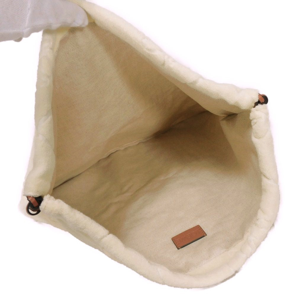 LOEWE Handbag C822Q29X01 pile beige anagram Towel Pouch