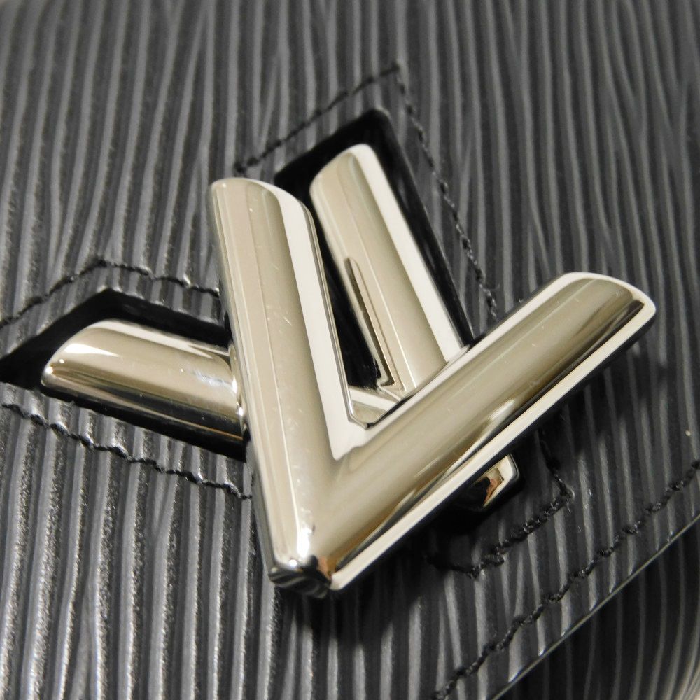 LOUIS VUITTON Tri-fold wallet M63322 Epi Leather x grain leather Noir Epi Portefeuille Twist Compact