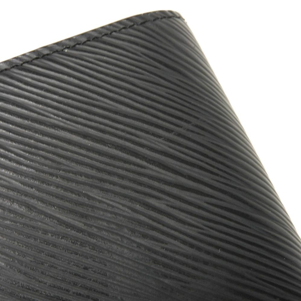 LOUIS VUITTON Tri-fold wallet M63322 Epi Leather x grain leather Noir Epi Portefeuille Twist Compact