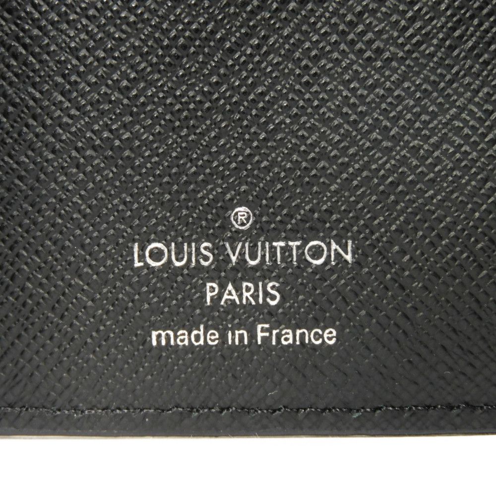 LOUIS VUITTON Tri-fold wallet M63322 Epi Leather x grain leather Noir Epi Portefeuille Twist Compact