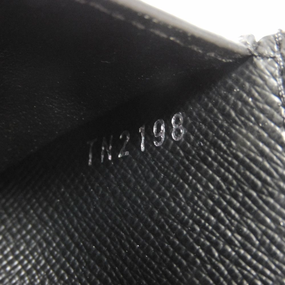 LOUIS VUITTON Tri-fold wallet M63322 Epi Leather x grain leather Noir Epi Portefeuille Twist Compact