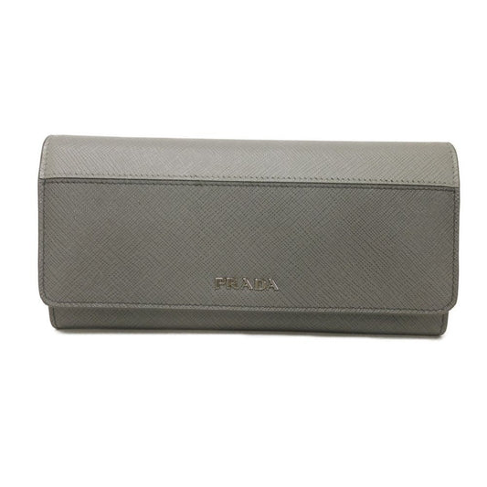 PRADA Bifold Wallet 1MH132 2E3O F0PGW Safiano leather (stamped) Marmo logo Saffiano Stripe Long Flap Wallet