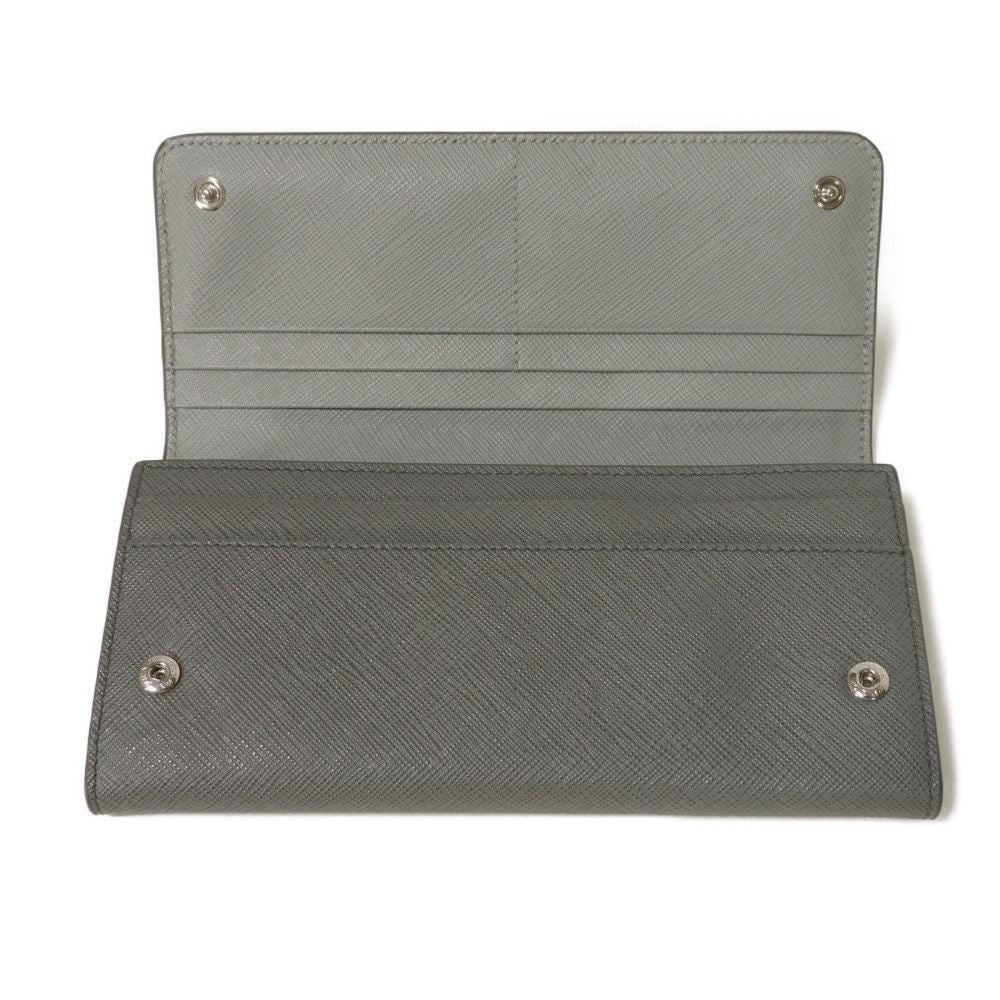 PRADA Bifold Wallet 1MH132 2E3O F0PGW Safiano leather (stamped) Marmo logo Saffiano Stripe Long Flap Wallet