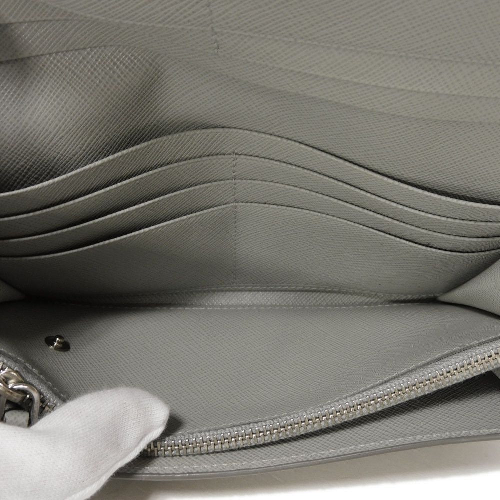 PRADA Bifold Wallet 1MH132 2E3O F0PGW Safiano leather (stamped) Marmo logo Saffiano Stripe Long Flap Wallet