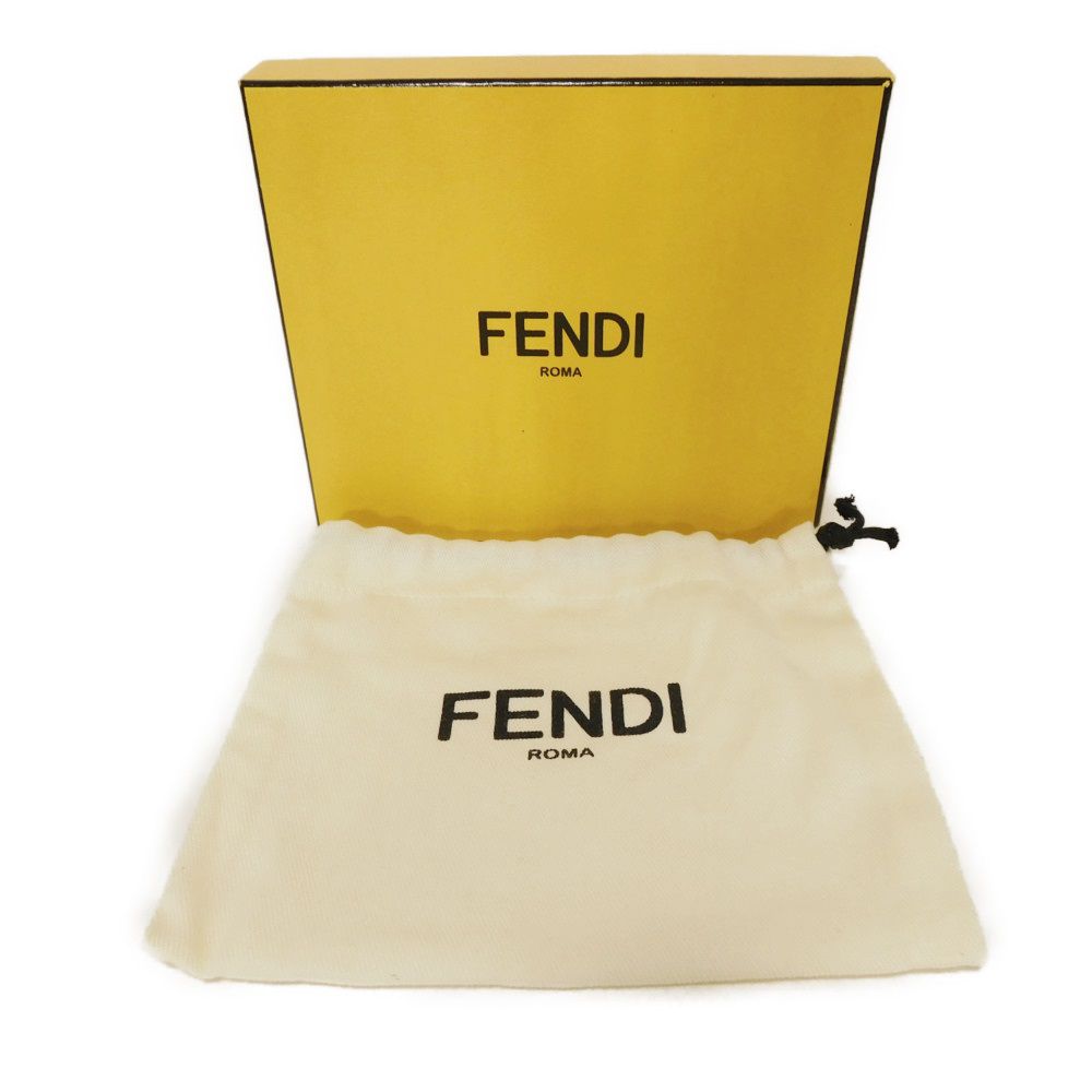FENDI Coin case 8AP161 ALWA F1L2E Smooth calf leather x grain leather (embossed) Pink Dahlia logo FF Diamond Fragment Case