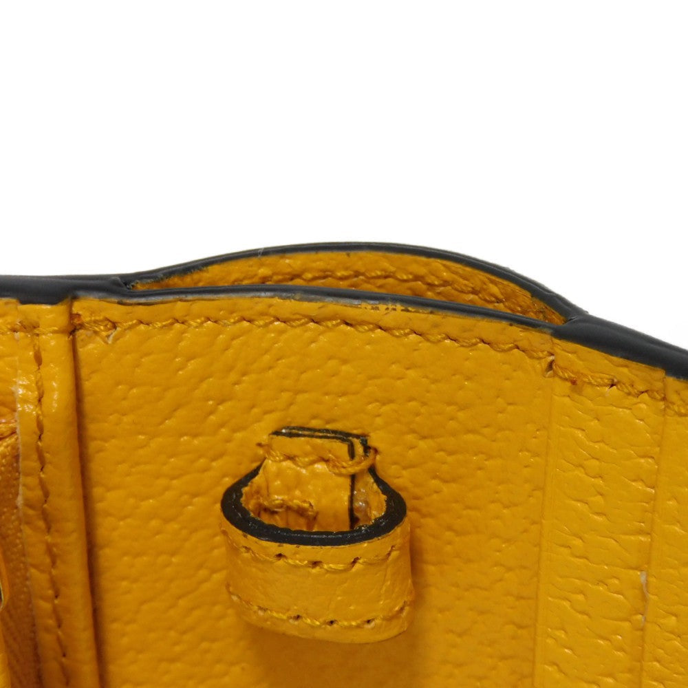 GUCCI Bifold Wallet 702248 DJ24G 7673 Textured leather yellow Adidas Horsebit Shoulder Compact Wallet Women(Unisex) Used Authentic