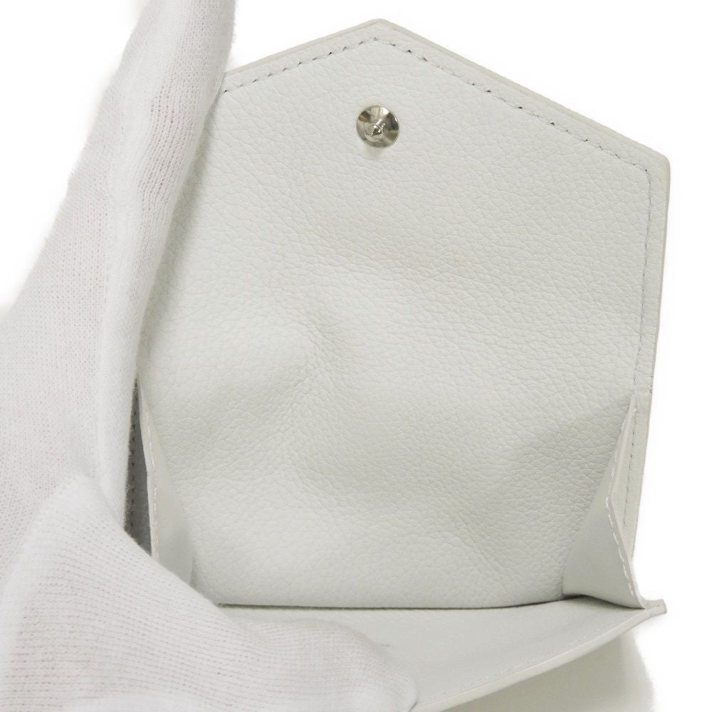 LOUIS VUITTON Tri-fold wallet M68482 Grain calf leather (embossed) snow LV logo Portefeuille Rock Mini