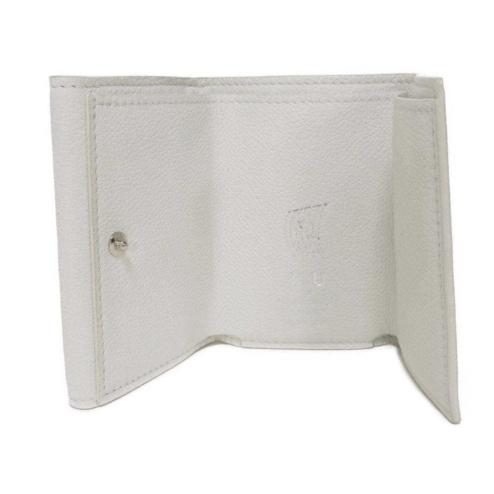 LOUIS VUITTON Tri-fold wallet M68482 Grain calf leather (embossed) snow LV logo Portefeuille Rock Mini