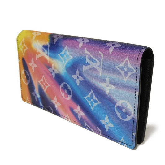 LOUIS VUITTON Long Wallet Purse M80957 Monogram Sunset Canvas Rainbow Monogram sunset Portefeuille Braza