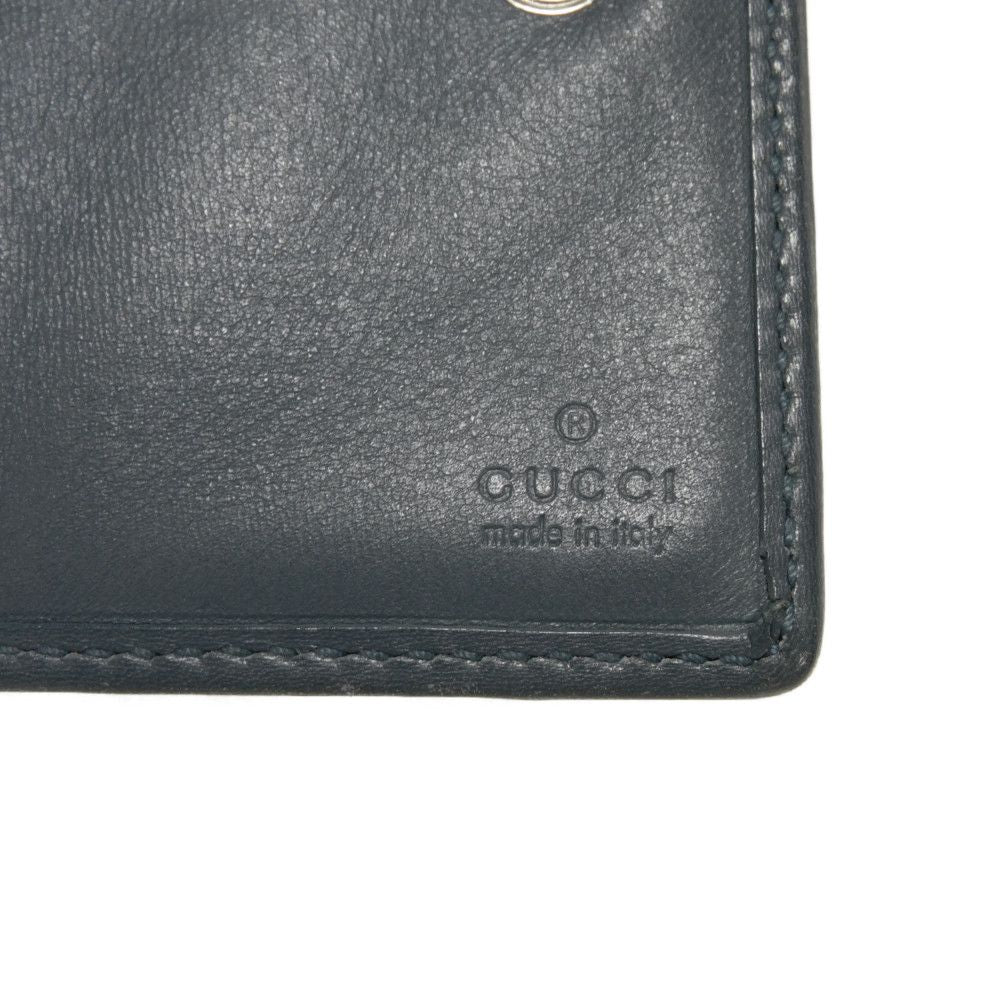 GUCCI Tri-fold wallet 256442 GG Supreme canvas (polyurethane finish) x calf leather beige Double G GG Supreme Mini Wallet