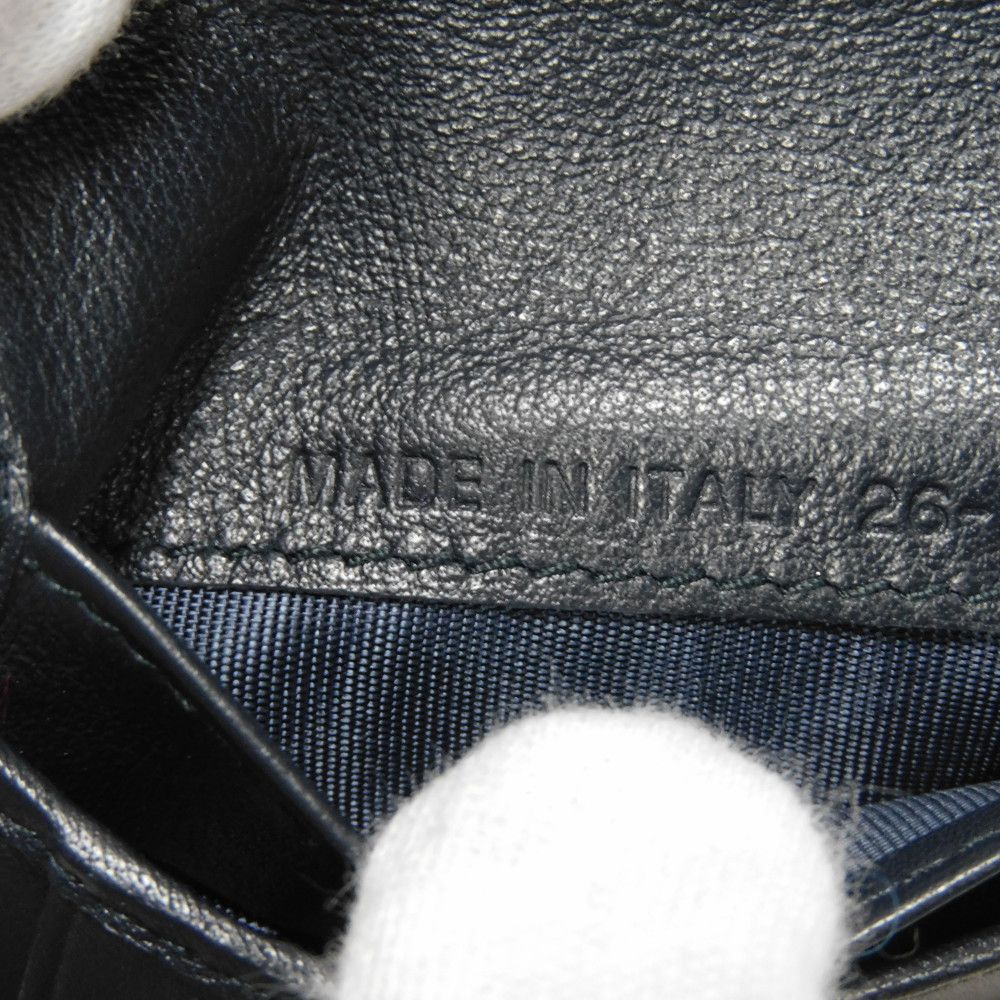 Dior Bifold Wallet Jaguar canvas Beige x black x navy Oblique jacquard Compact wallet