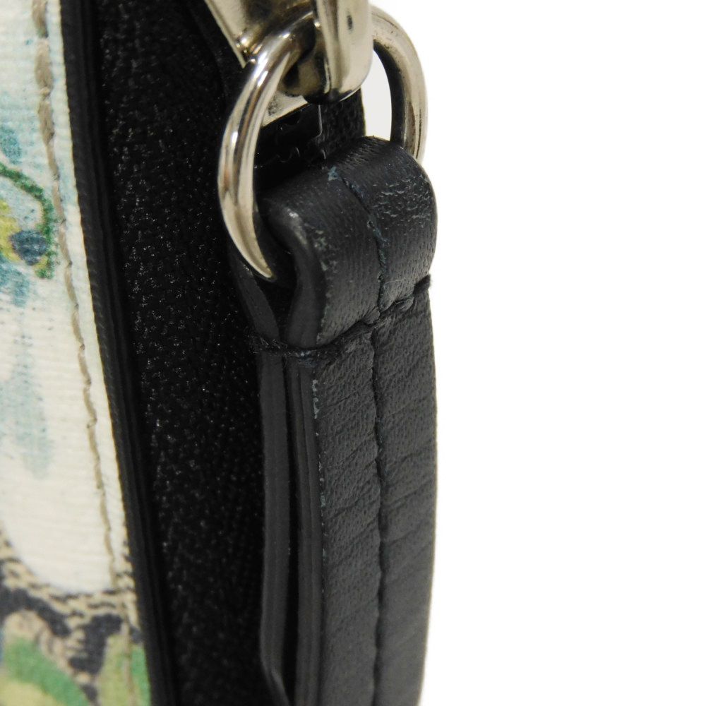 GUCCI Long Wallet Purse 408665 KU2HN 8499 canvas beige GG Supreme GG Blooms Zip Around Wallet