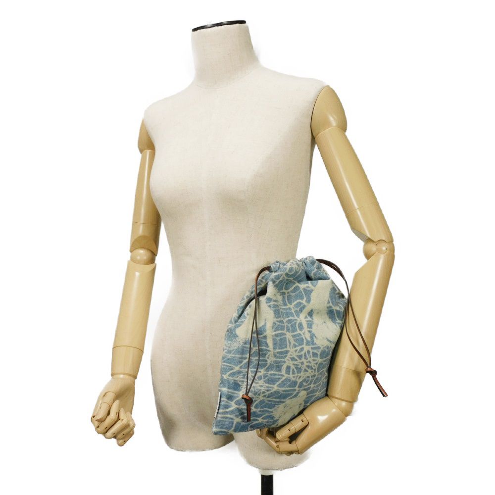 LOEWE Handbag C822057X20 denim Washed Indigo Paula's Ibiza Drawstring pouch
