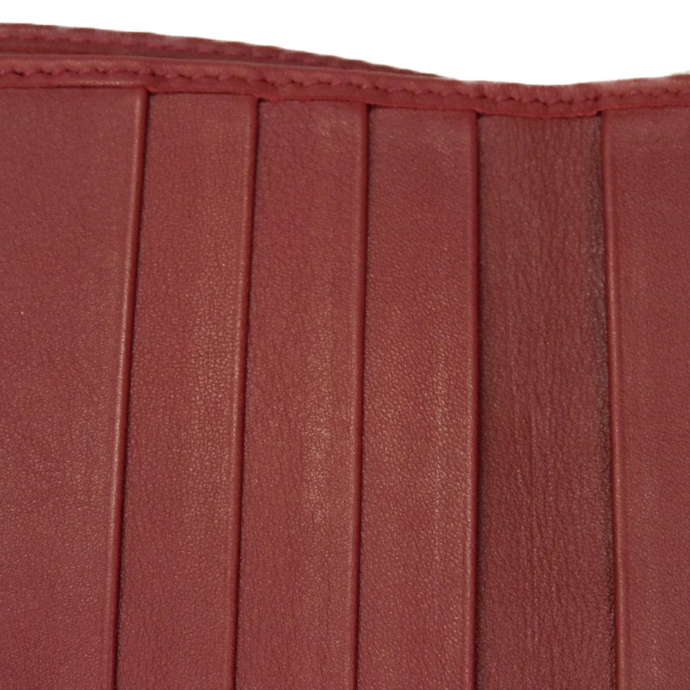 GUCCI Bifold Wallet 449395 BMJ1G 6420 Gucci Shima Leather (GG stamped) Red Micro GG Shima Guccissima Compact Zip Wallet