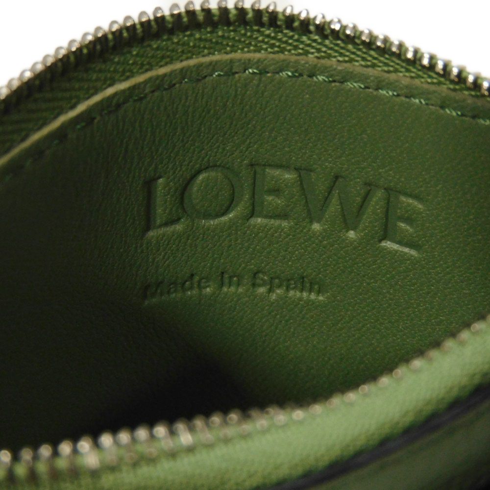 LOEWE Coin case C821R80X01 Pebble grain calfskin (embossed) Rosemary Anagram Square Zip Card Holder