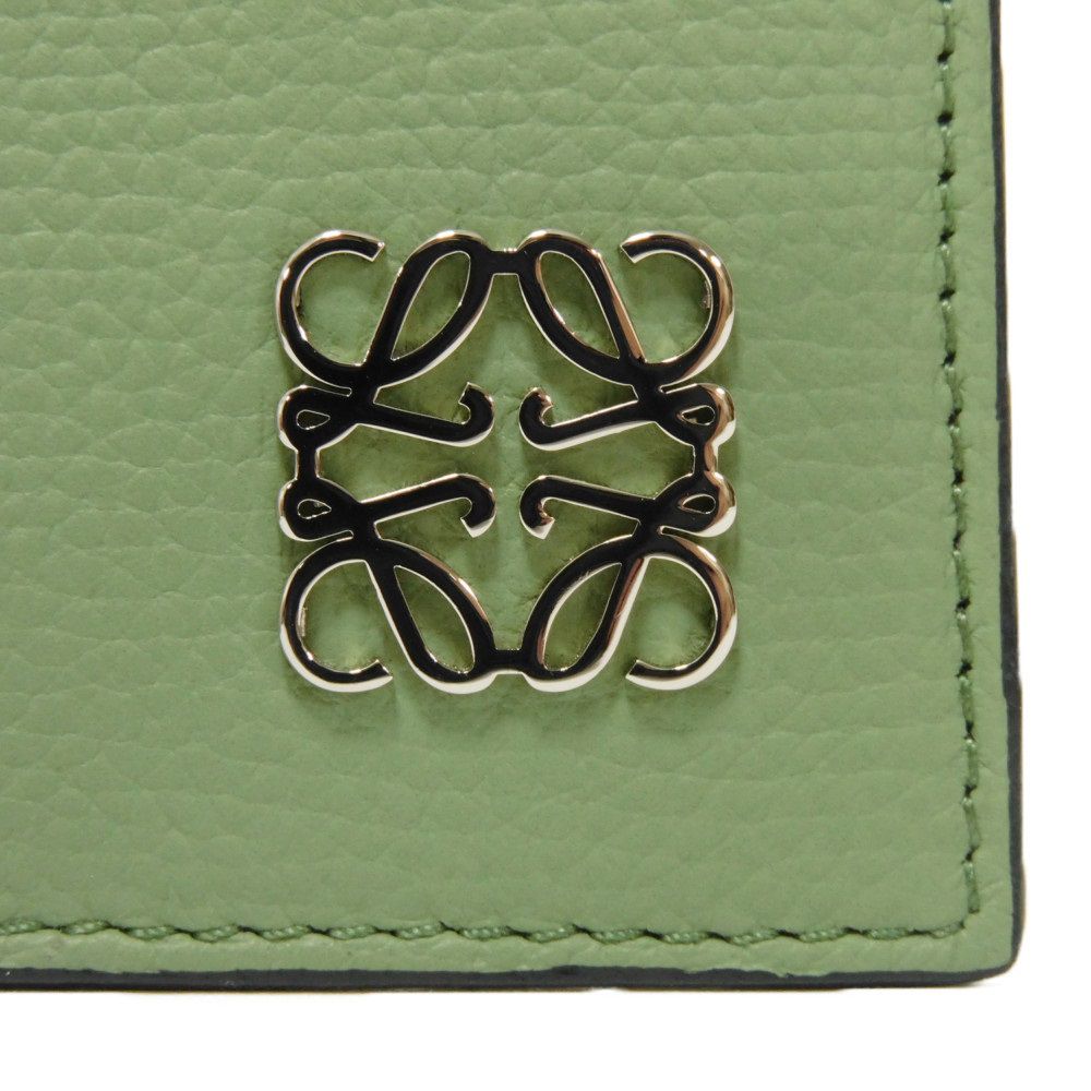 LOEWE Coin case C821R80X01 Pebble grain calfskin (embossed) Rosemary Anagram Square Zip Card Holder