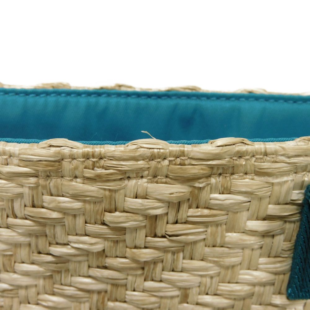 GUCCI Tote Bag 605831 straw natural logo ME MYSELF & I Tote