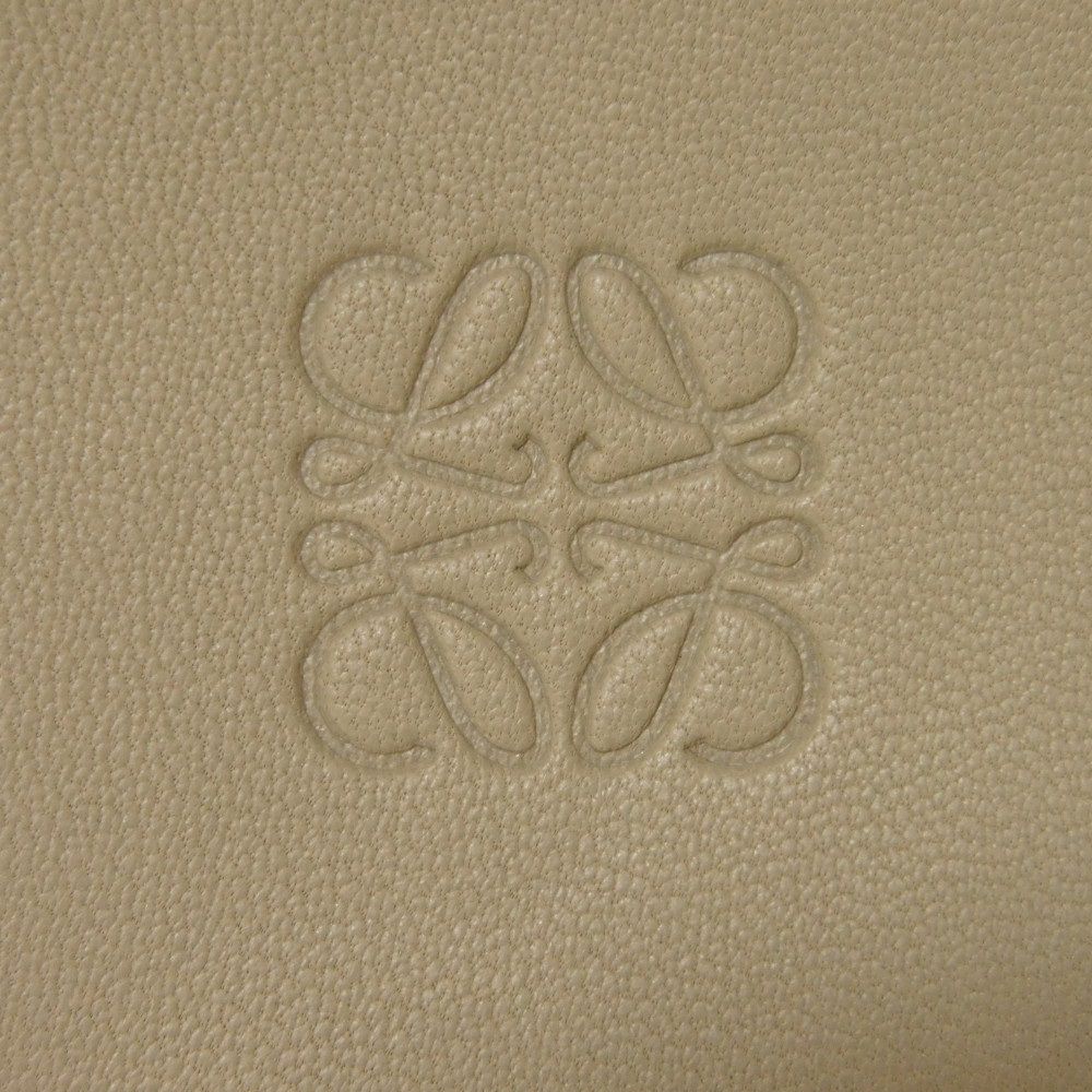 LOEWE Coin case Calf leather Gurege Anagram emboss Cookie Coin Purse