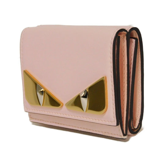 FENDI Tri-fold wallet 8M0395 3IF F13DP Smooth Calfskin Leather Confetto Monster Bag Bugs Micro trifold wallet