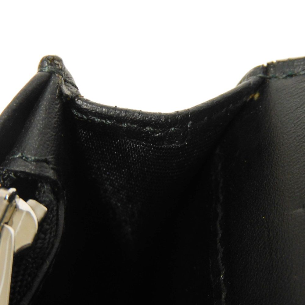 LOEWE Long Wallet Purse 101.79.978 textured calfskin black Anagram emboss Linen Long Horizontal Wallet