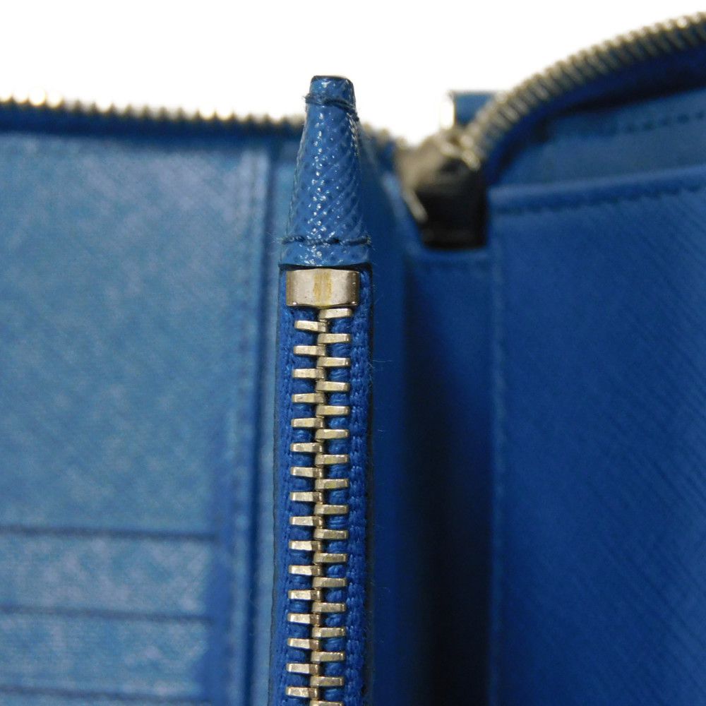PRADA Long Wallet Purse 2M1220 PN9 F0215 Safiano leather (stamped) cobalt logo Saffiano Large Zip-Around Wallet