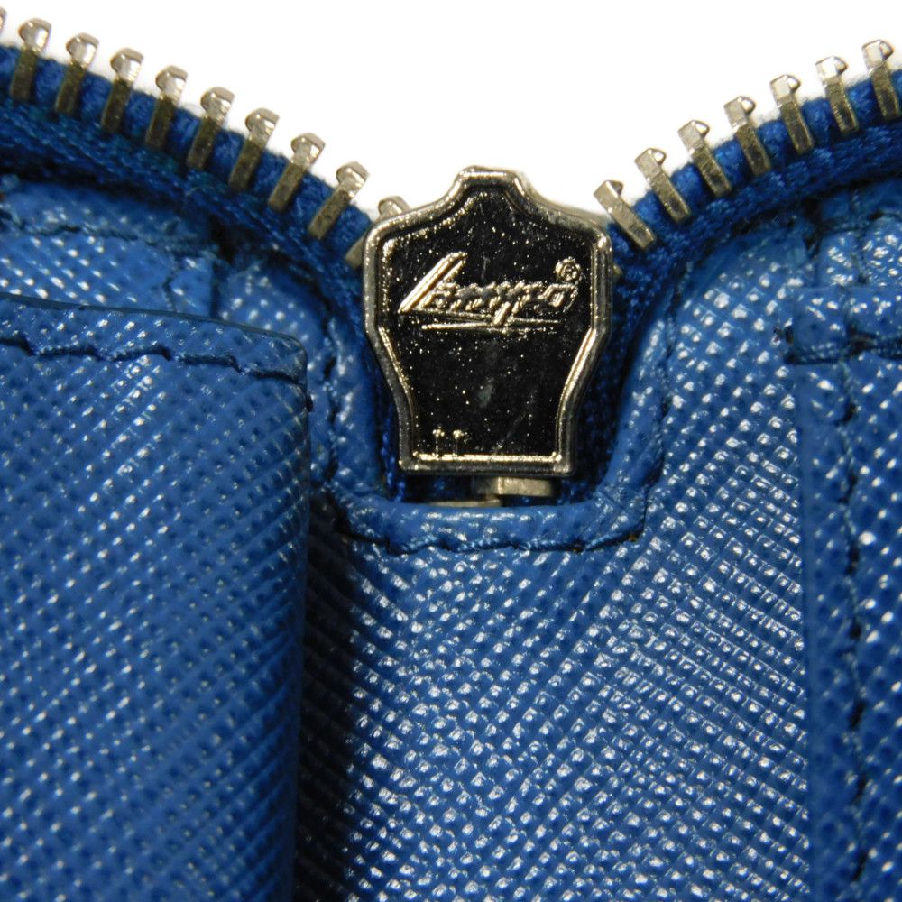 PRADA Long Wallet Purse 2M1220 PN9 F0215 Safiano leather (stamped) cobalt logo Saffiano Large Zip-Around Wallet