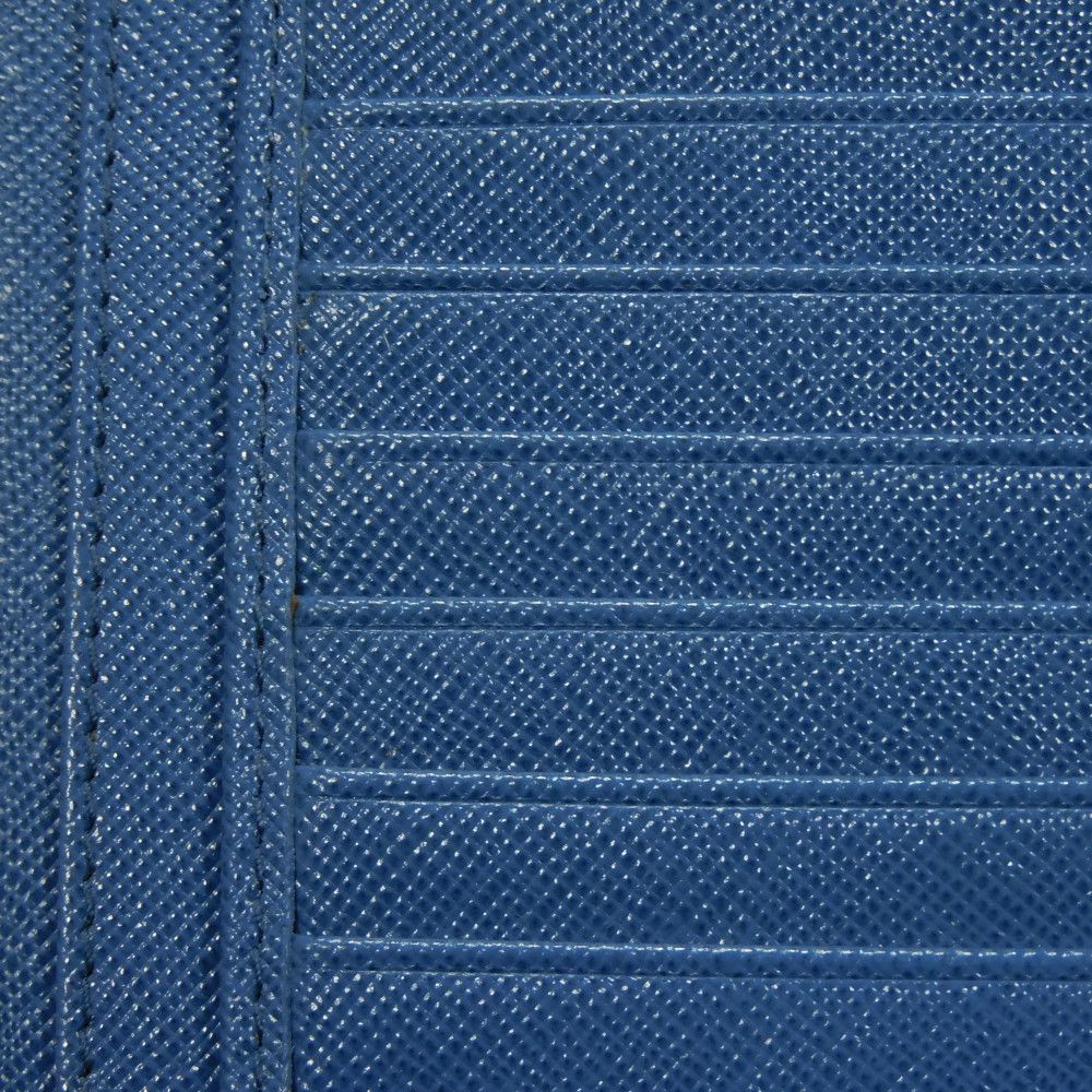PRADA Long Wallet Purse 2M1220 PN9 F0215 Safiano leather (stamped) cobalt logo Saffiano Large Zip-Around Wallet