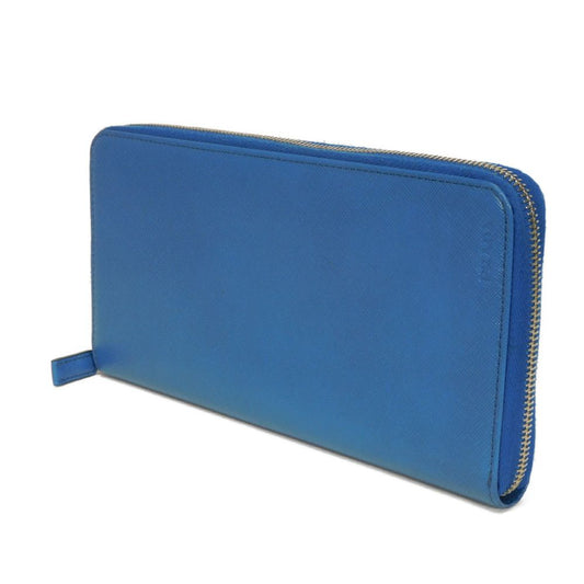 PRADA Long Wallet Purse 2M1220 PN9 F0215 Safiano leather (stamped) cobalt logo Saffiano Large Zip-Around Wallet