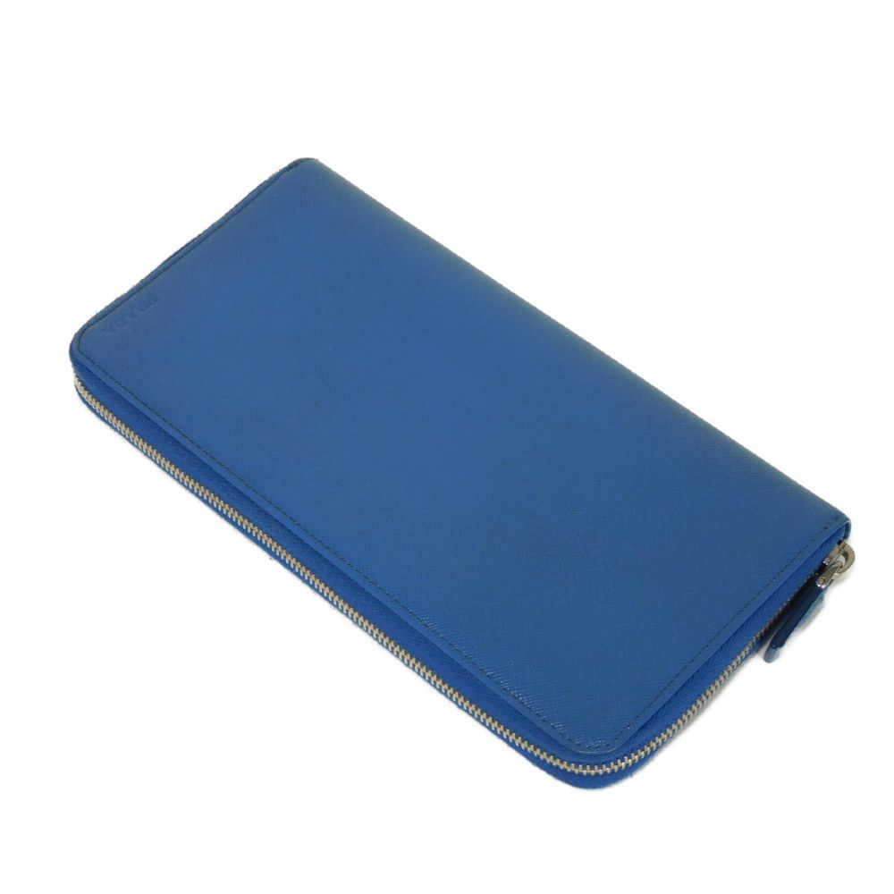 PRADA Long Wallet Purse 2M1220 PN9 F0215 Safiano leather (stamped) cobalt logo Saffiano Large Zip-Around Wallet