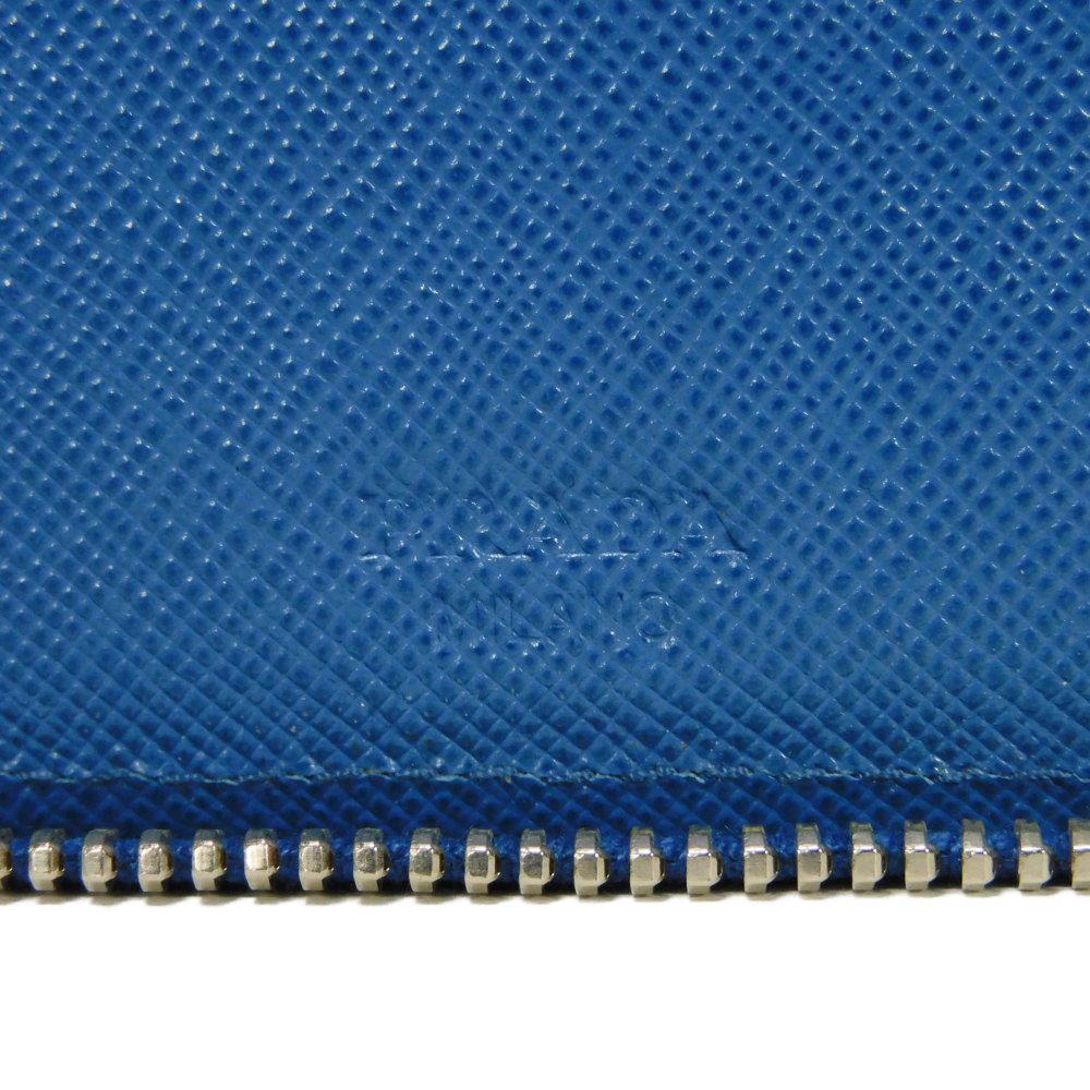PRADA Long Wallet Purse 2M1220 PN9 F0215 Safiano leather (stamped) cobalt logo Saffiano Large Zip-Around Wallet