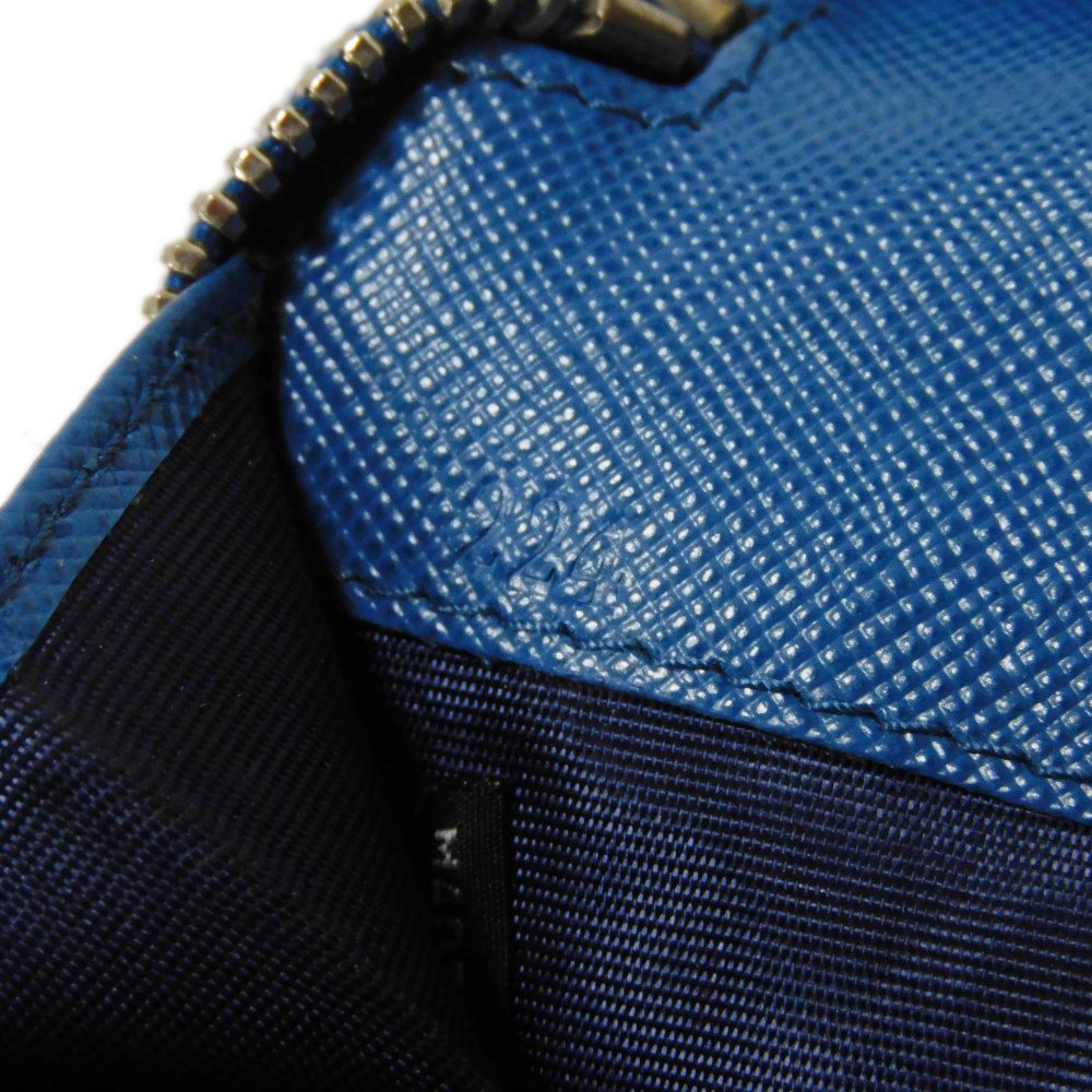 PRADA Long Wallet Purse 2M1220 PN9 F0215 Safiano leather (stamped) cobalt logo Saffiano Large Zip-Around Wallet