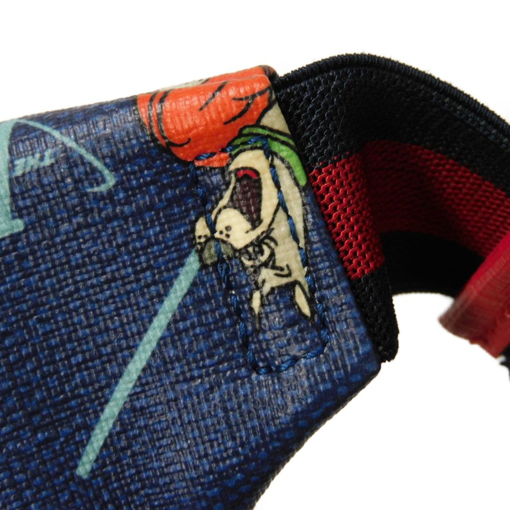 GUCCI Sling bag 502095 FACAK 4957 PVC canvas blue Chilled license The Jetsons Waist Pouch