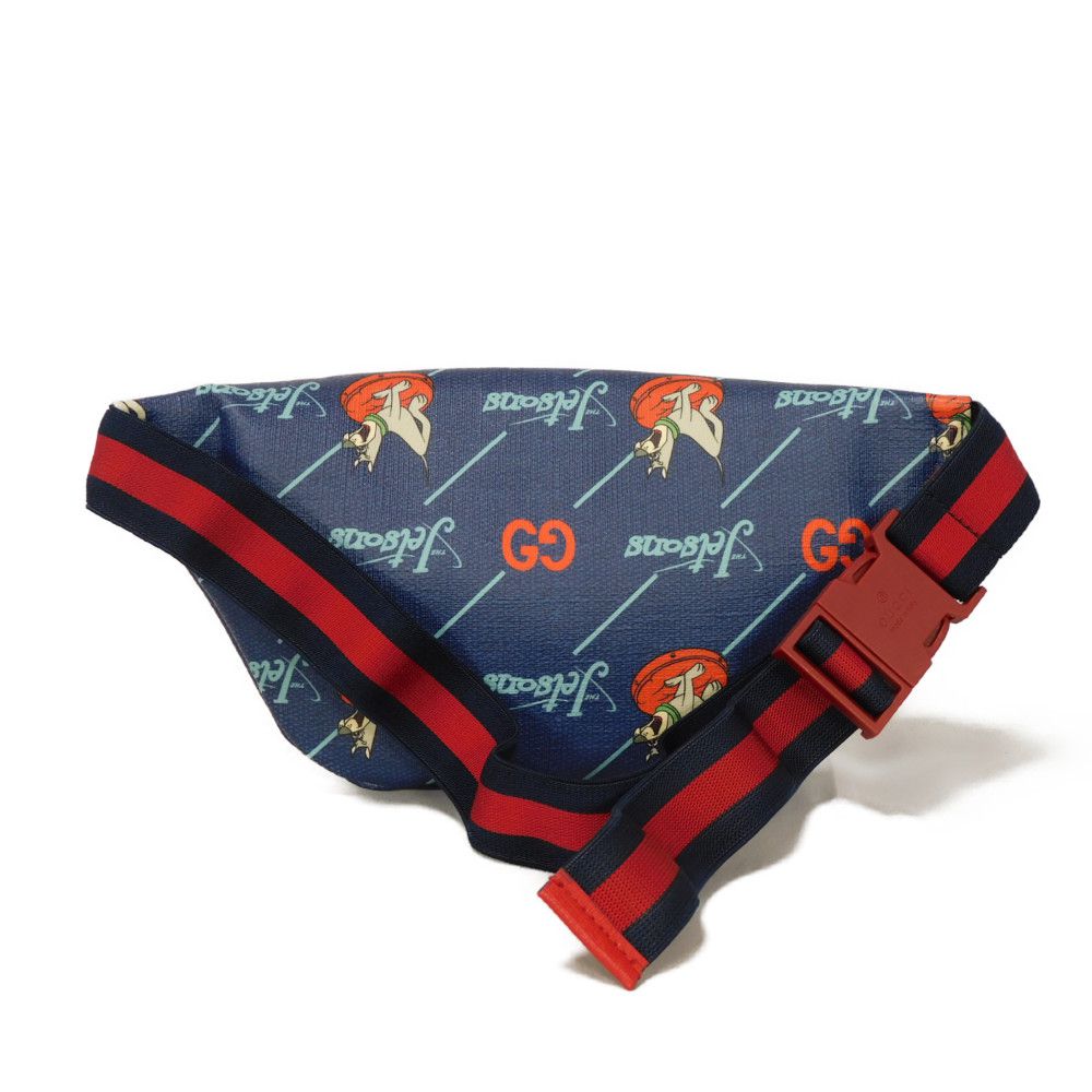 GUCCI Sling bag 502095 FACAK 4957 PVC canvas blue Chilled license The Jetsons Waist Pouch