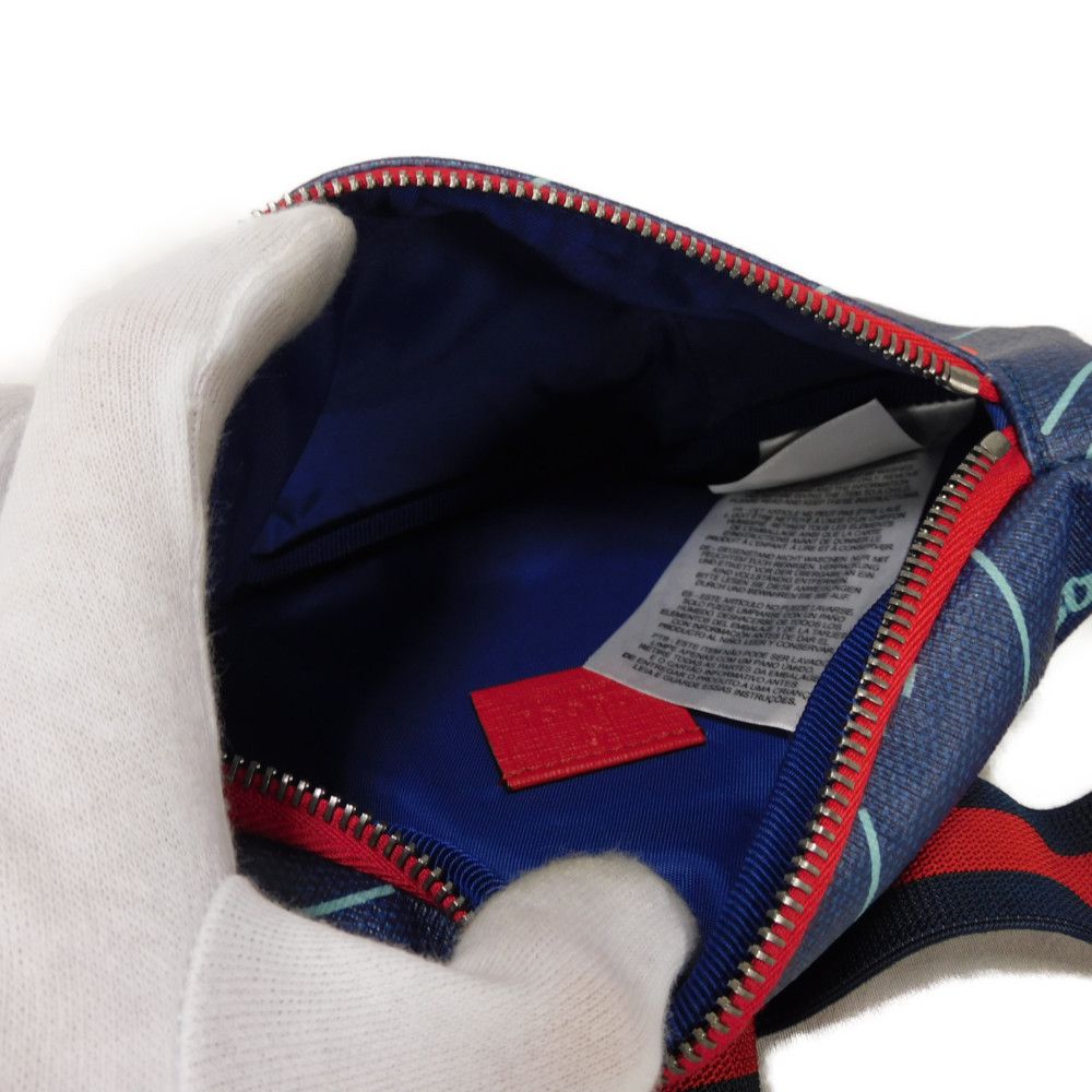 GUCCI Sling bag 502095 FACAK 4957 PVC canvas blue Chilled license The Jetsons Waist Pouch