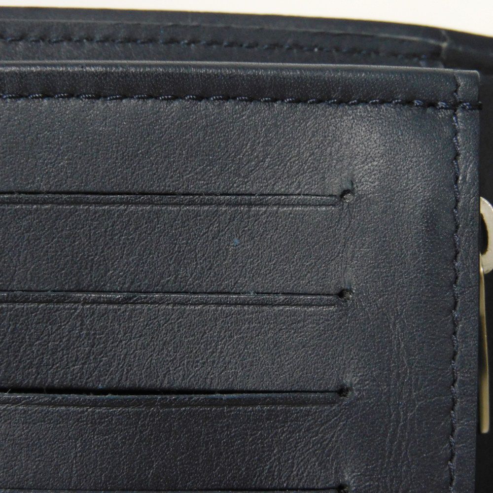 LOUIS VUITTON Long Wallet Purse N63506 Damier Coast canvas x cowhide leather Blue Marine Damier Coast Portefeuille Braza