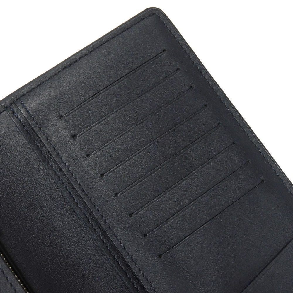 LOUIS VUITTON Long Wallet Purse N63506 Damier Coast canvas x cowhide leather Blue Marine Damier Coast Portefeuille Braza