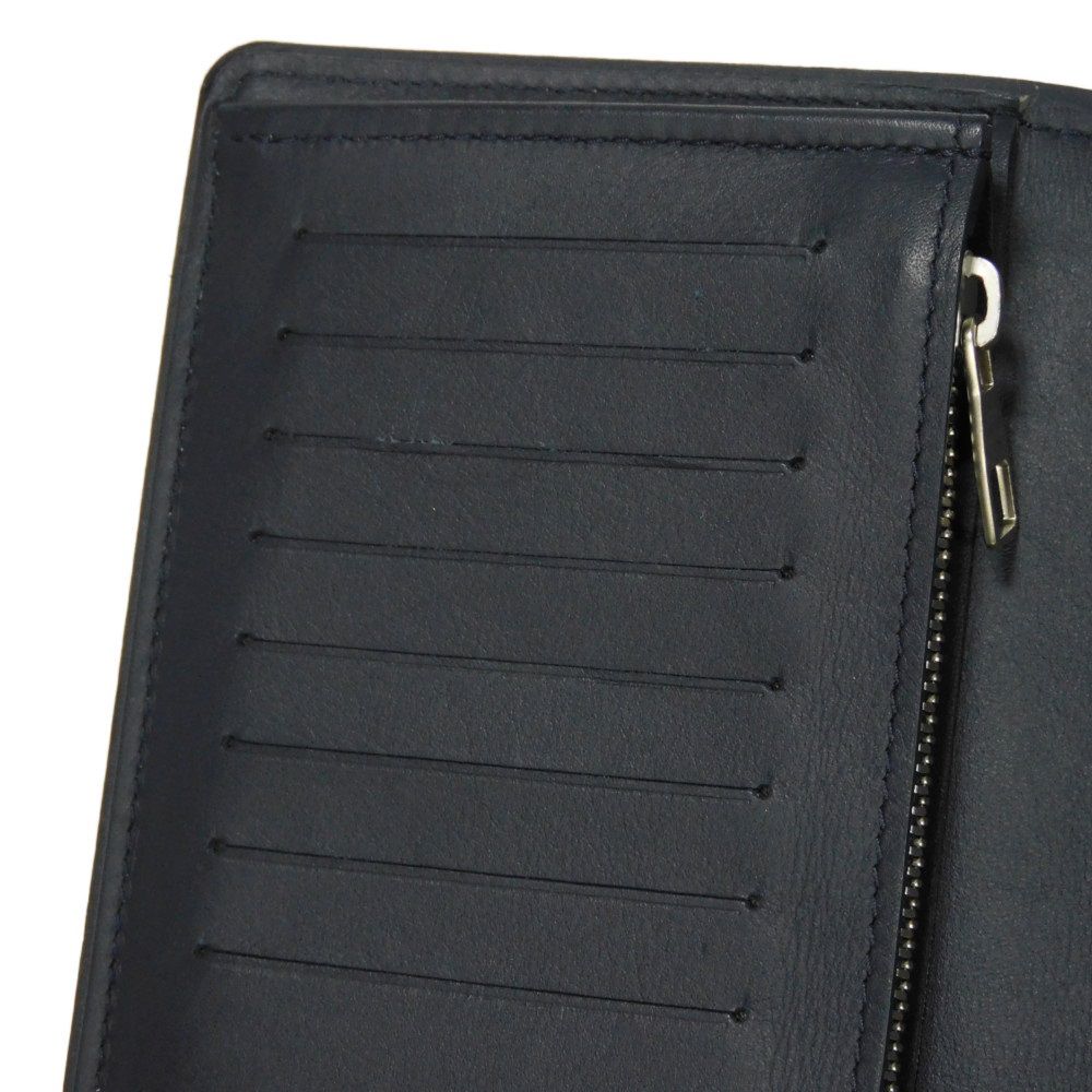 LOUIS VUITTON Long Wallet Purse N63506 Damier Coast canvas x cowhide leather Blue Marine Damier Coast Portefeuille Braza