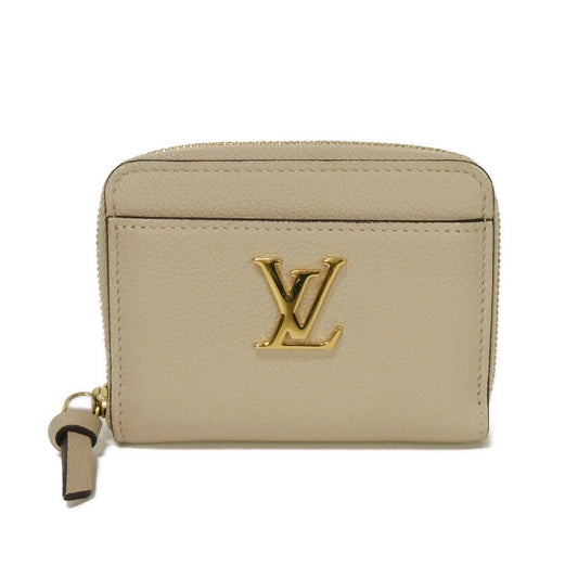 LOUIS VUITTON Coin case M80100 Grain calf leather (embossed) Gurege LV signature Lock me Zip around purse