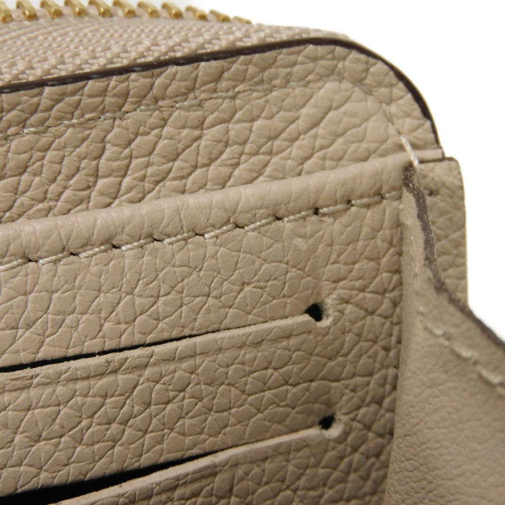 LOUIS VUITTON Coin case M80100 Grain calf leather (embossed) Gurege LV signature Lock me Zip around purse