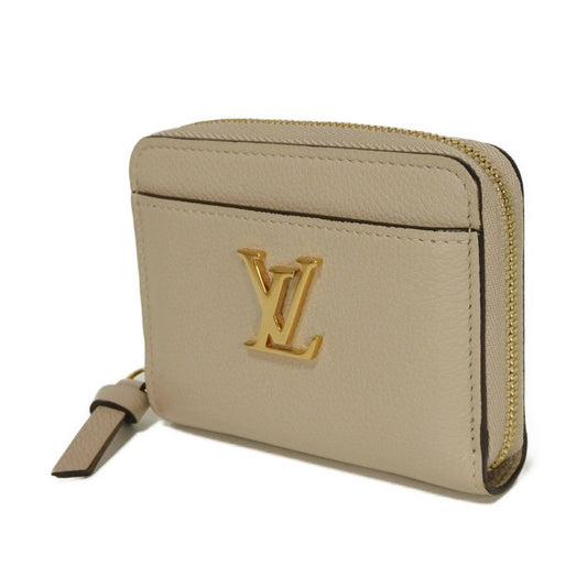 LOUIS VUITTON Coin case M80100 Grain calf leather (embossed) Gurege LV signature Lock me Zip around purse