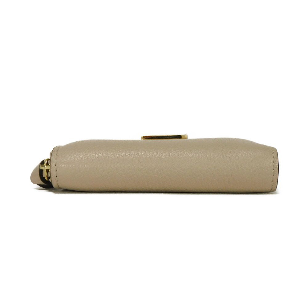 LOUIS VUITTON Coin case M80100 Grain calf leather (embossed) Gurege LV signature Lock me Zip around purse