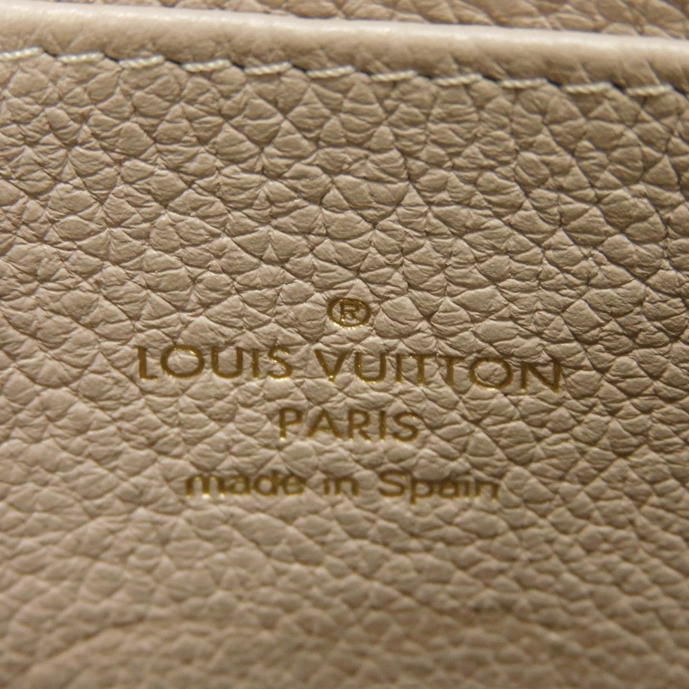 LOUIS VUITTON Coin case M80100 Grain calf leather (embossed) Gurege LV signature Lock me Zip around purse
