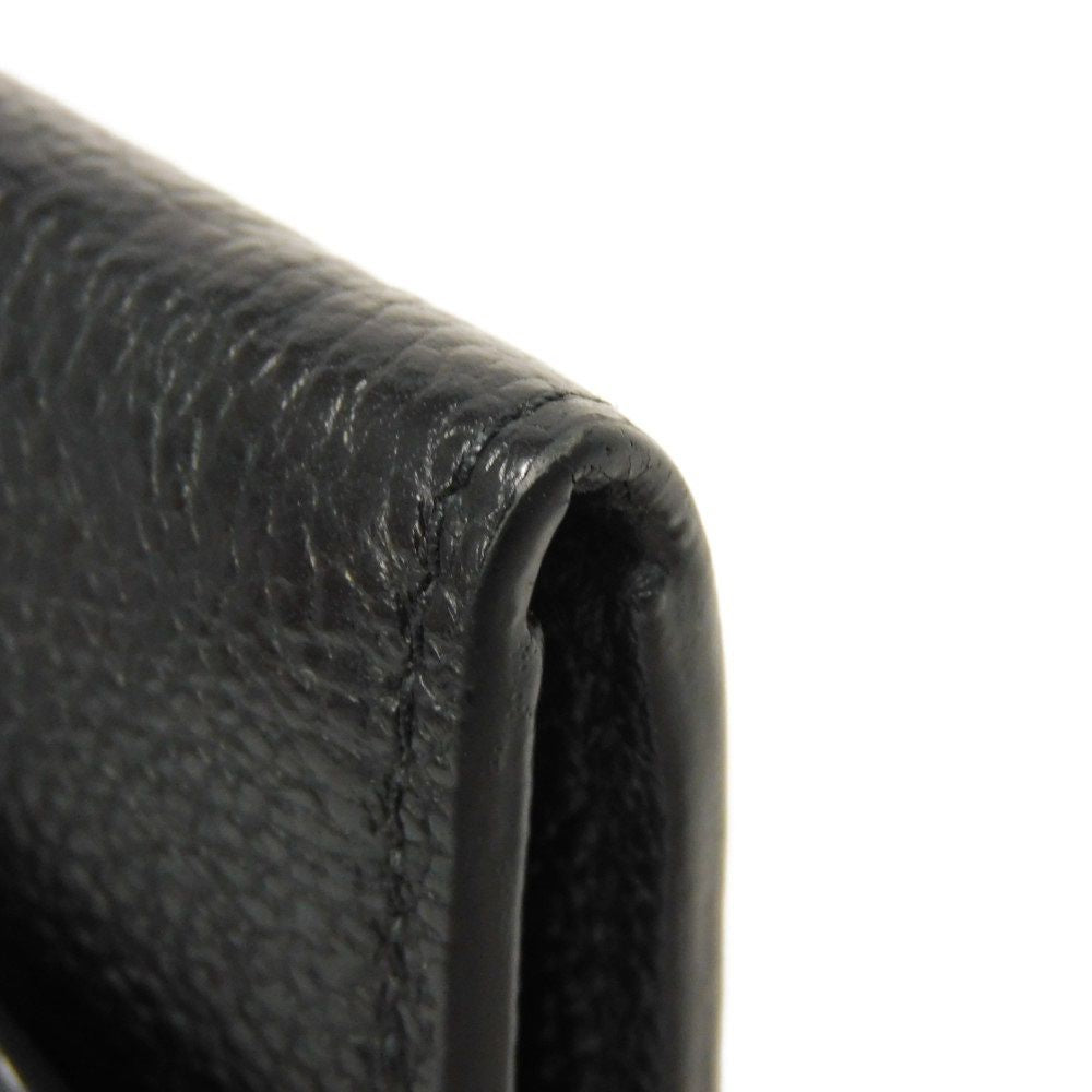 LOUIS VUITTON Bifold Wallet M81455 Implant leather (monogram embossed) Noir Monogram Unplant Portomone Rosary