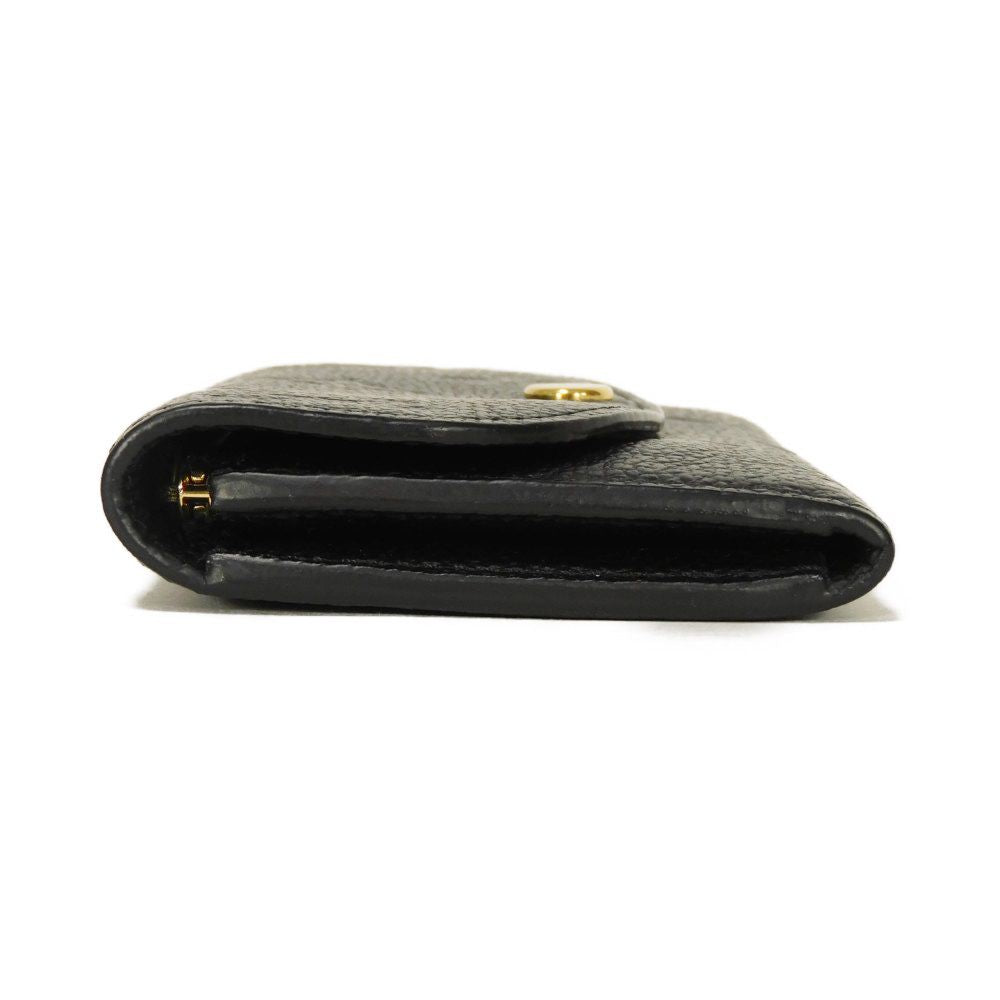 LOUIS VUITTON Bifold Wallet M81455 Implant leather (monogram embossed) Noir Monogram Unplant Portomone Rosary